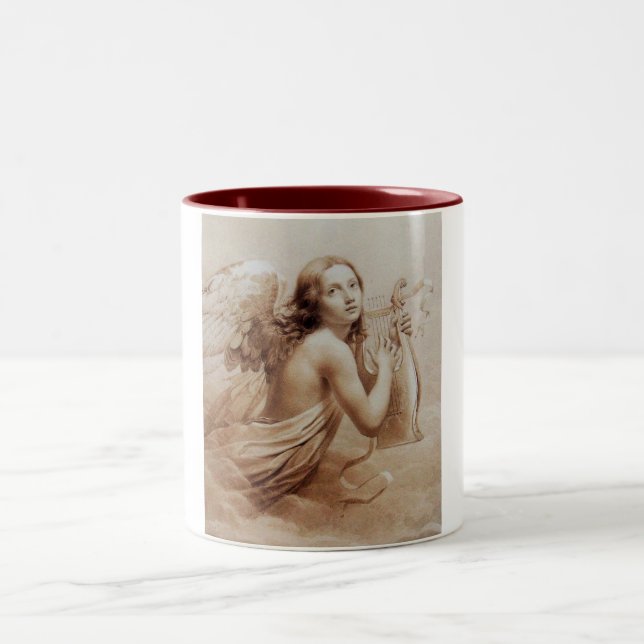 TASSE 2 COULEURS ANGE JOUER LYRA SUR LES NUAGES (Centre)
