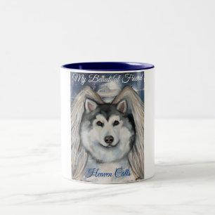 Tasse 2 Couleurs Ange Malamute d'Alaska