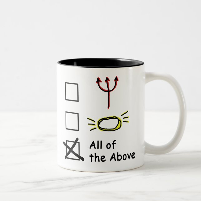 Tasse 2 Couleurs Angel démoniaque (Droit)