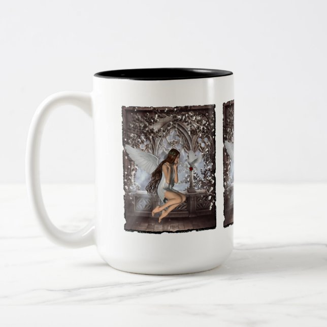 Tasse 2 Couleurs Angel et sa colombe (Gauche)