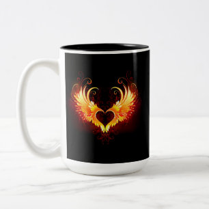 Tasse 2 Couleurs Angel Fire Heart with Wings