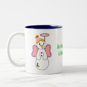 Tasse 2 Couleurs Anges de neige