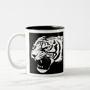 Tasse 2 Couleurs Animal Cat Found Jungle Tiger Black Cat