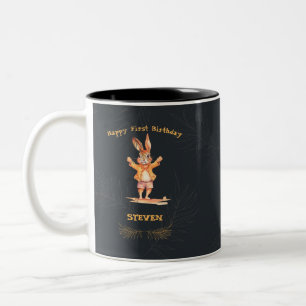 Tasse 2 Couleurs animal d'anniversaire