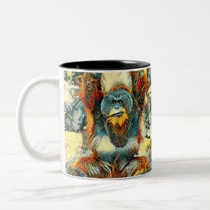 Tasse 2 Couleurs AnimalArt_OrangUtan_004