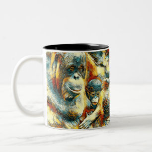 Tasse 2 Couleurs AnimalArt_OrangUtan_015