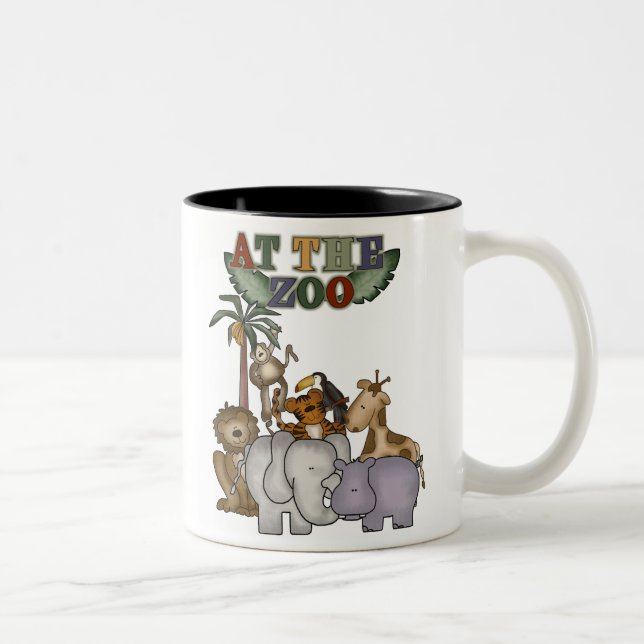 Tasse 2 Couleurs Animaux au zoo (Droit)