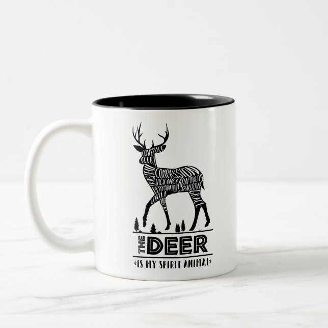 Tasse 2 Couleurs Animaux d'esprit : Les cerfs communs | (Gauche)