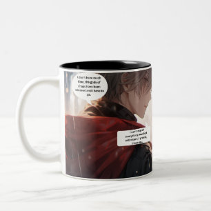 Tasse 2 Couleurs Anime 'Je n'ai pas beaucoup de temps'