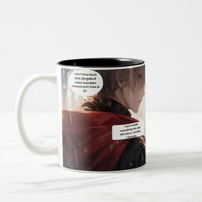 Tasse 2 Couleurs Anime 'Je n'ai pas beaucoup de temps' (Gauche)