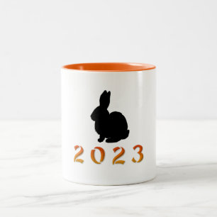 Tasse 2 Couleurs Année chinoise du lapin 2023