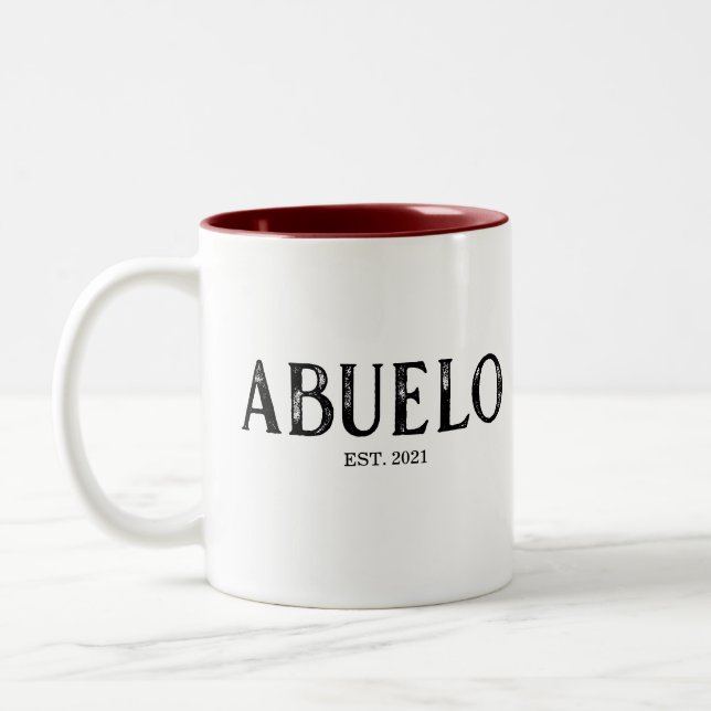 Tasse 2 Couleurs Année de création d'Abuelo (Gauche)