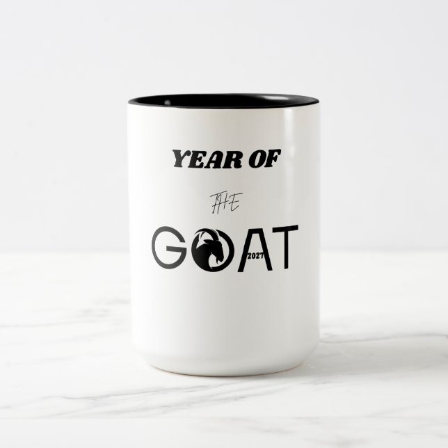 Tasse 2 Couleurs Année de la Chèvre 2027 (Centre)