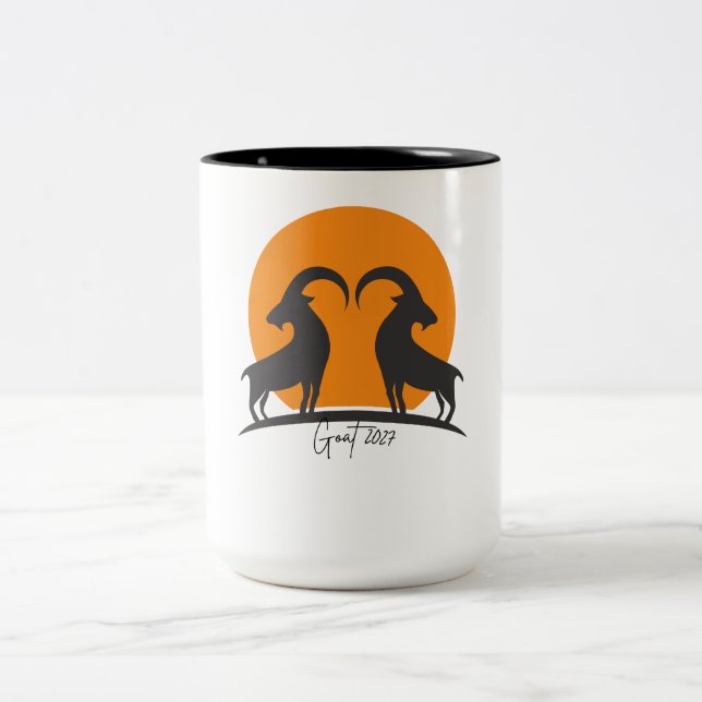 Tasse 2 Couleurs Année de la Chèvre 2027 (Centre)