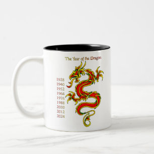 Tasse 2 Couleurs Année du dragon