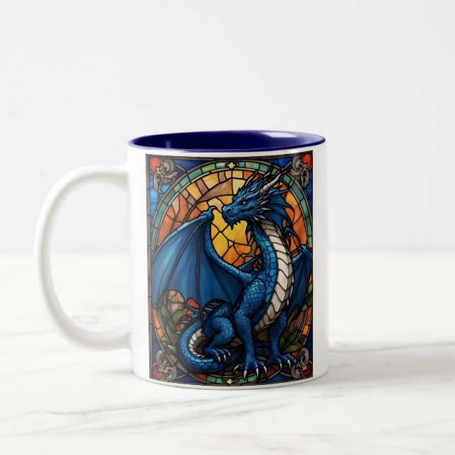 Tasse 2 Couleurs Année du dragon bleu 2024 (Gauche)