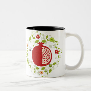 Tasse 2 Couleurs Année juive de Shanah Tovah Rosh Hashanah nouvell