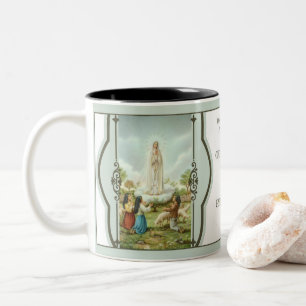 TASSE 2 COULEURS ANNIVERSAIRE 1917-2017 DE FATIMA DE 100 ANS