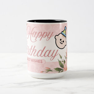 Tasse 2 Couleurs Anniversaire de Blossom