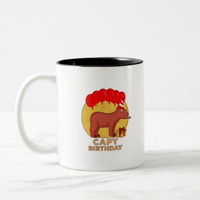 Tasse 2 Couleurs Anniversaire de Capy (Gauche)