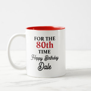 Tasse 2 Couleurs Anniversaire personnalisé