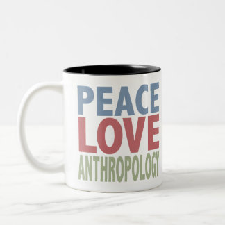 Tasse 2 Couleurs Anthropologie d'amour de paix