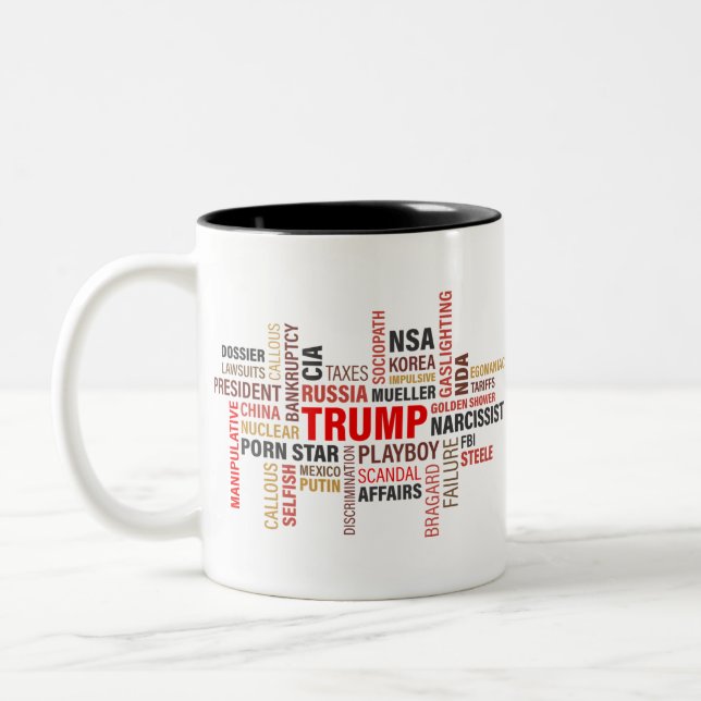 Tasse 2 Couleurs Anti Donald Trump 2020 (Gauche)