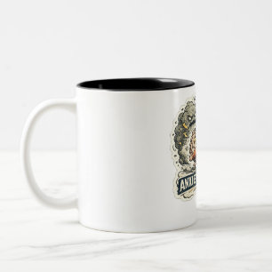 Tasse 2 Couleurs Anxiété vs Réalité Humour Mental Drôle Il