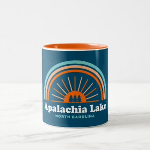 Tasse 2 Couleurs Apalachia Lake Caroline du Nord Arc en ciel
