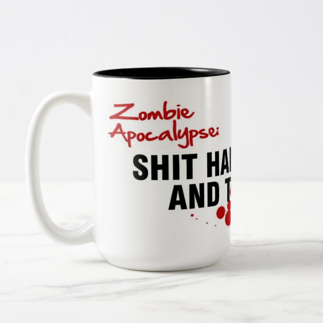 TASSE 2 COULEURS APOCALYPSE DE ZOMBI (Gauche)