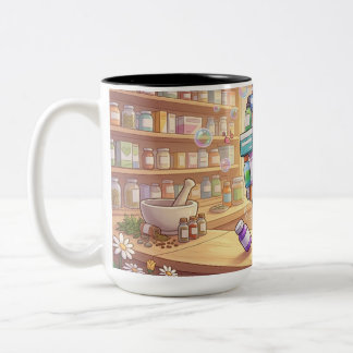 Tasse 2 Couleurs Apothicaire Écureuil Dauphin