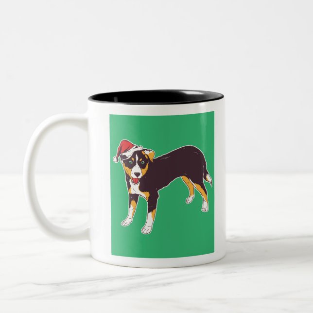 Tasse 2 Couleurs Appenzeller Chien Noël (Gauche)