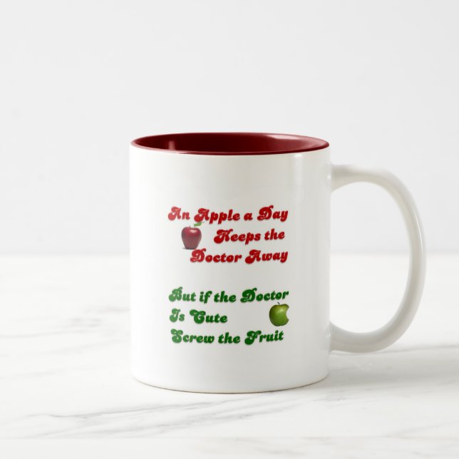 Tasse 2 Couleurs Apple par jour…. (Droit)
