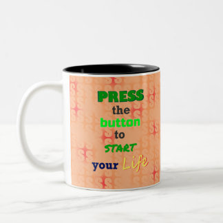 Tasse 2 Couleurs Appuyez sur le bouton vert
