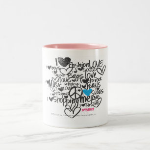 Tasse 2 Couleurs Aqua de graffiti