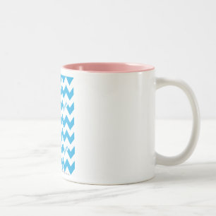 Tasse 2 Couleurs Aqua de zigzag