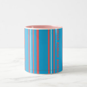 Tasse 2 Couleurs Aqua mince de rayures