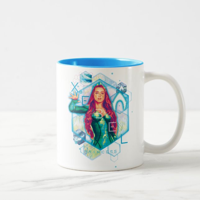 Tasse 2 Couleurs Aquaman | Xebel Princess Mera Hexagonal Graphic (Droit)