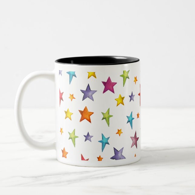 Tasse 2 Couleurs Aquarelle (Gauche)
