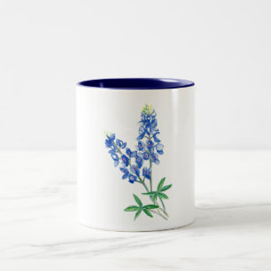 Tasse 2 Couleurs Aquarelle Bluebonnets