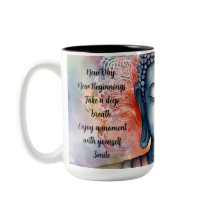 Aquarelle Bouddha visage avec Arrière - plan Manda