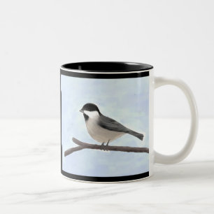 Tasse 2 Couleurs Aquarelle Boug de poulet à cou noir