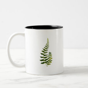 Tasse 2 Couleurs Aquarelle Fern Botanique Verdure Rustique Élégant