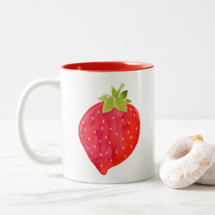Tasse 2 Couleurs Aquarelle fraise