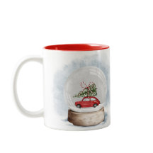 aquarelle illustration d'un globe de neige de Noël