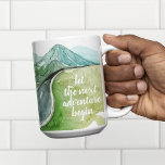Tasse 2 Couleurs Aquarelle Nature Commençons la prochaine aventure<br><div class="desc">Aquarelle Nature Commençons la prochaine aventure</div>