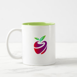 Tasse 2 Couleurs aquarelle pastel maroc pêche beige d'anniversaire