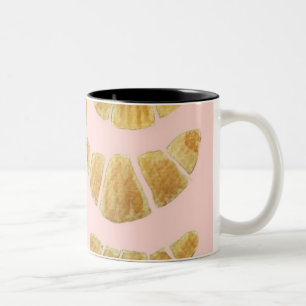 Tasse 2 Couleurs Aquarelle Rose Croissant