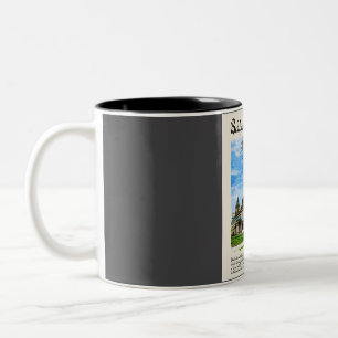 Tasse 2 Couleurs Aquarelle Vintage Belfast Voyage