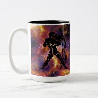 Tasse 2 Couleurs Aquarius Zodiac Galaxy Design – Astrology Horoscop
